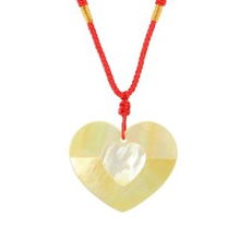 一生一石 天然珍珠貝貼片心形吊墜20042202，珠寶首飾與食品的完美邂逅